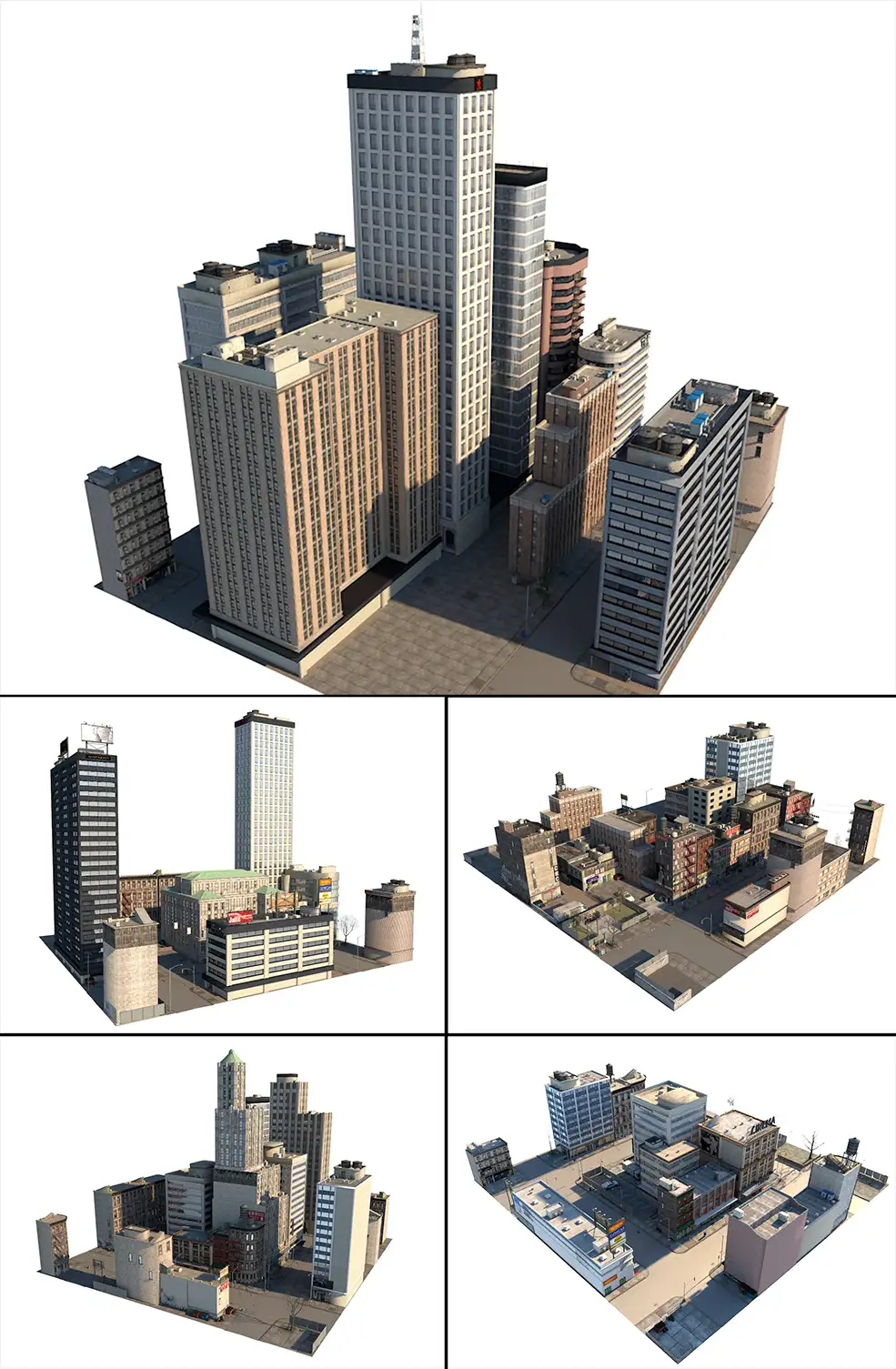 5套城市高楼大厦建筑C4D模型 City Building - C4D之家 - CITY-C4D-2.jpg