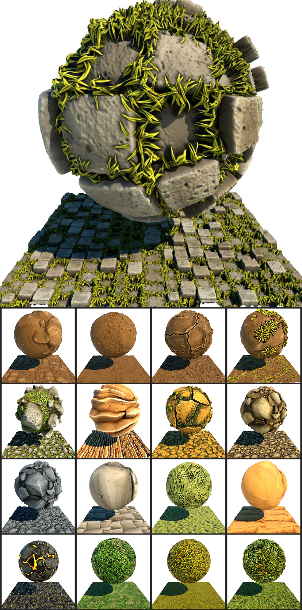 51个Octane地面材质 51 stylized terrain-OCTANE for Cinema4D - C4D之家 - 1-1.jpg