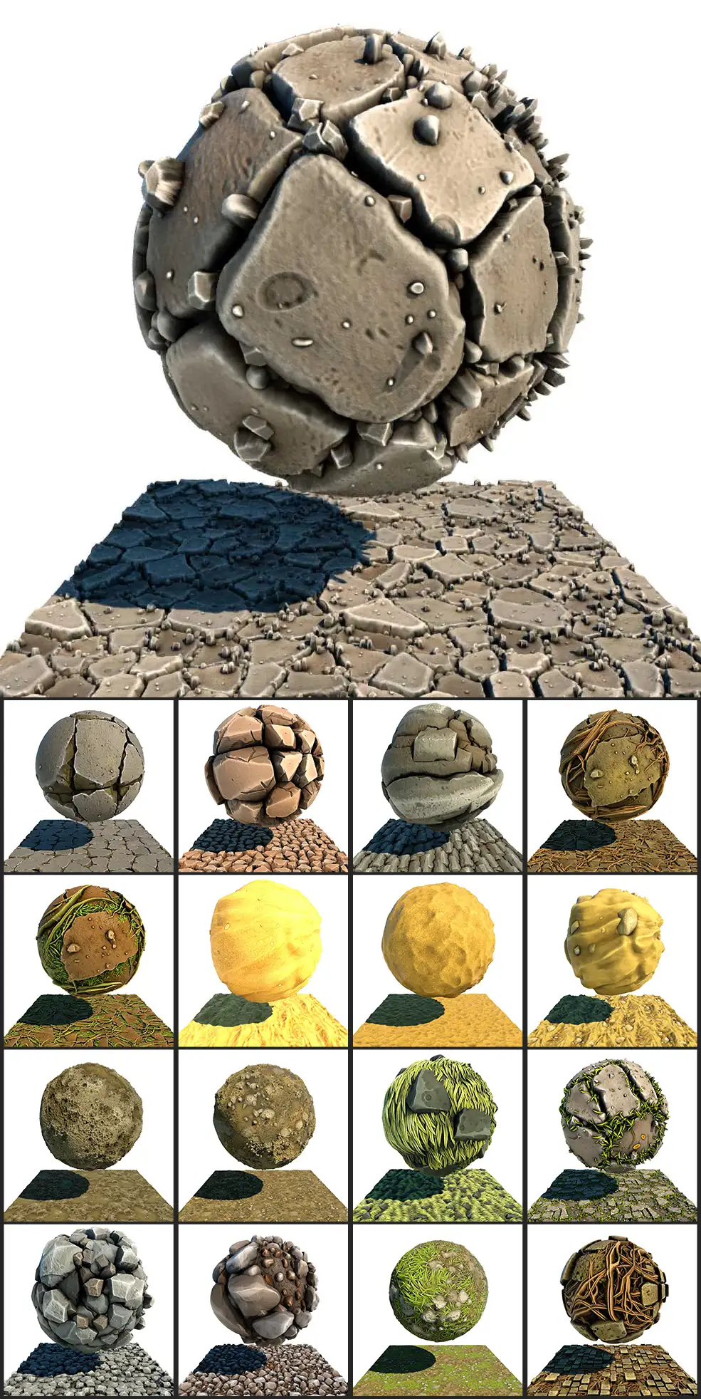 51个Octane地面材质 51 stylized terrain-OCTANE for Cinema4D - C4D之家 - 1-3.jpg