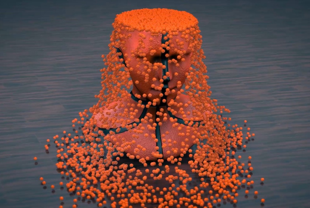 C4D使用XParticles制作创意人像粒子动画教程