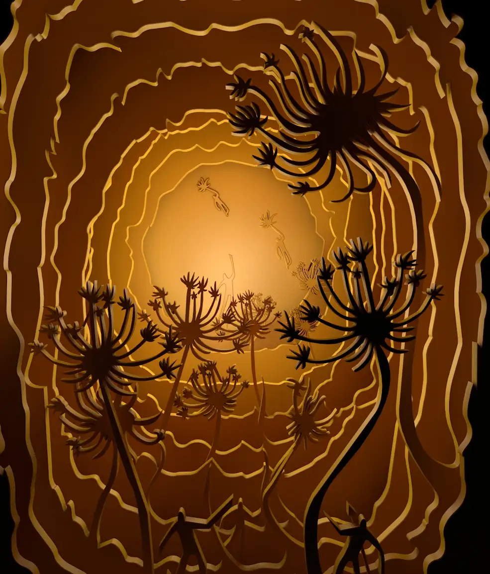 C4D花卉蒲公英剪贴画模型工程