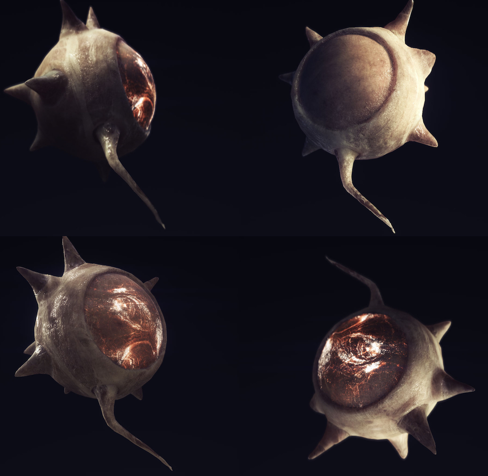 带刺的外星生物3D模型 Galaxy Hedgehog Lava