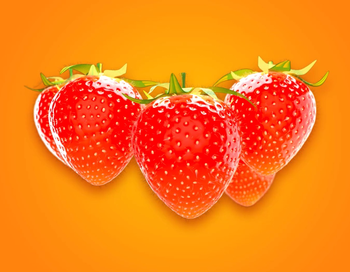 C4D草莓建模视频教程 Cinema 4d Strawberry