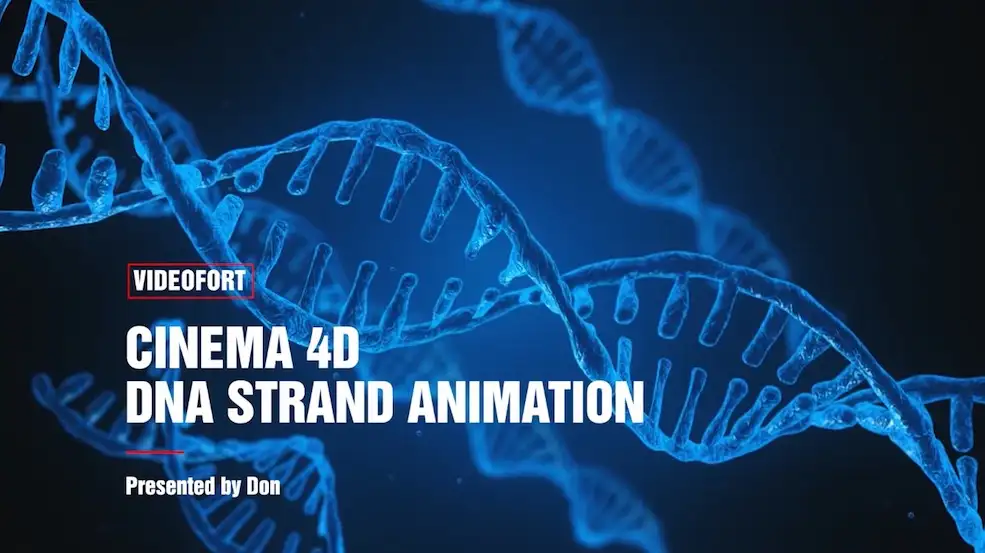 C4D+AE制作DNA分子动画教程 How to Create a DNA Molecule in Cinema 4D