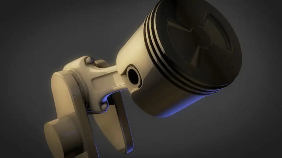 活塞动画C4D模型工程 Single Animated Piston