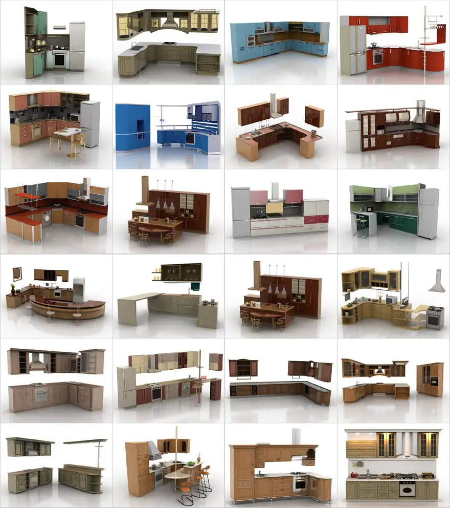 28套厨房橱柜模型合集 Kitchen set 3d models - C4D之家 - 6360592967771927248898083.jpg