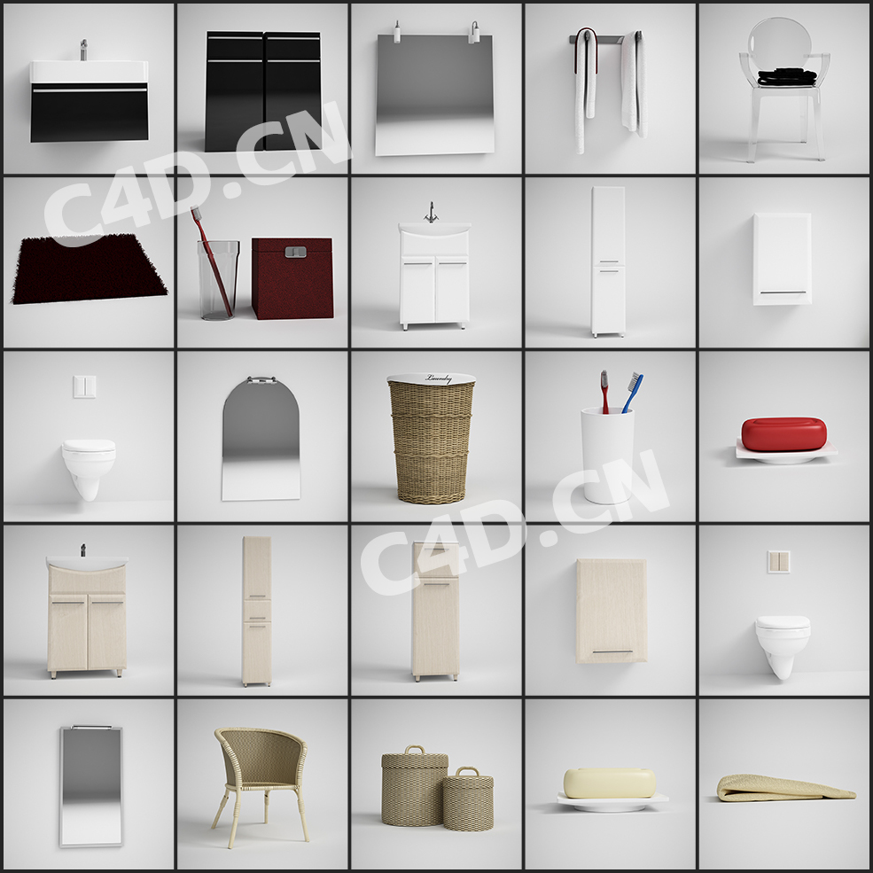 41个浴室家具C4D模型合集 CGAxis Models Volume 02 Barthrooms - C4D之家 - 未命名-1.jpg