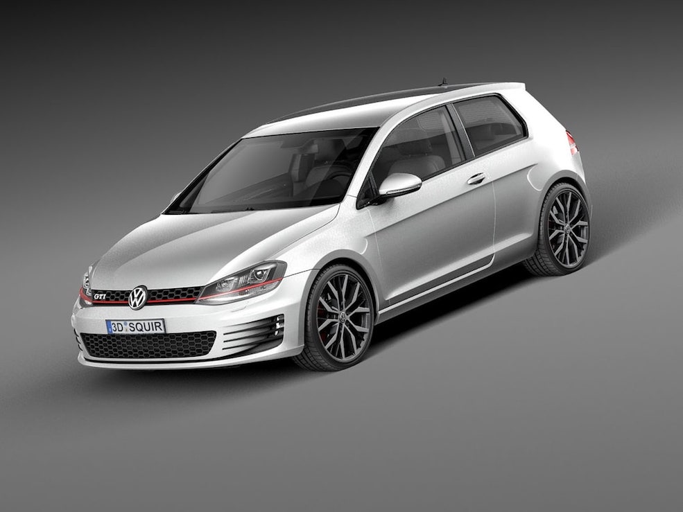 大众高尔夫7 C4D模型 VW Golf Mk7 14