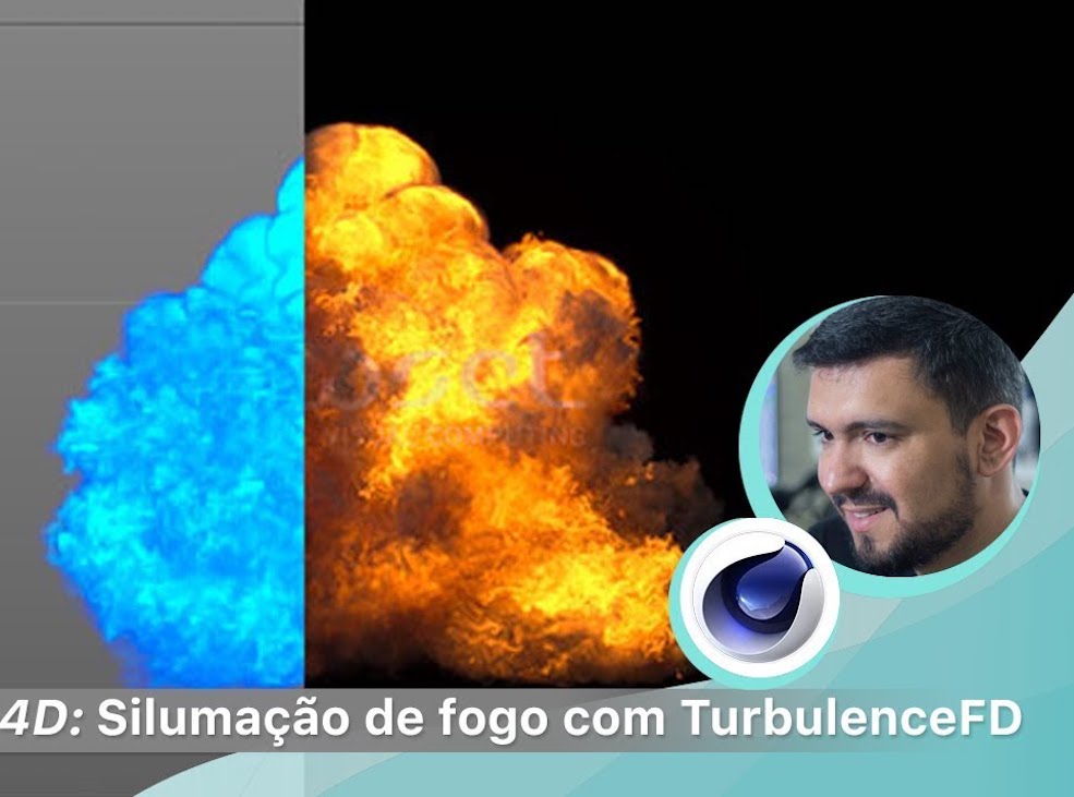 C4D使用TurbulenceFD制作火球教程（葡萄牙语）