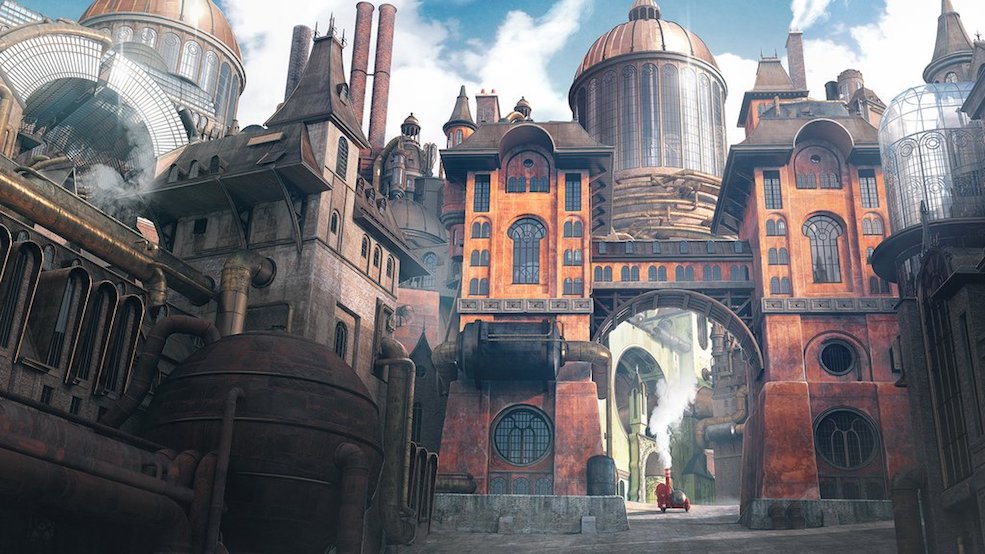 蒸汽朋克城市场景3D模型 Kitbash3d – Steampunk