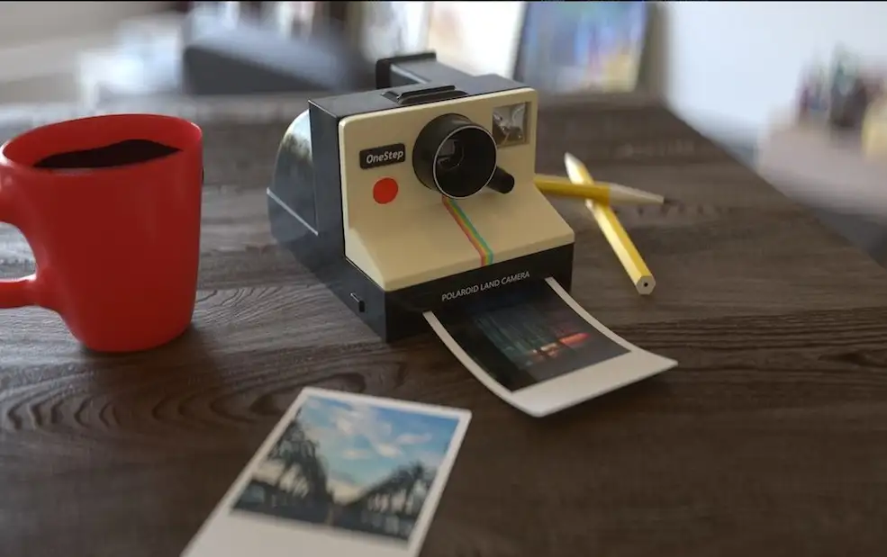 C4D OCTANE即时拍相机场景模型 POLAROID OCTANE