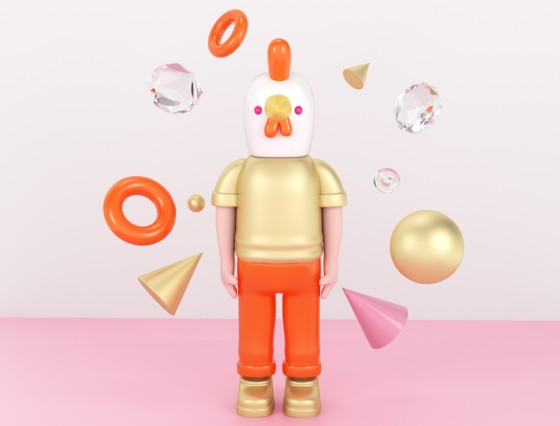 C4D卡通鸡仔建模渲染教程 - C4D之家 - 7.jpg