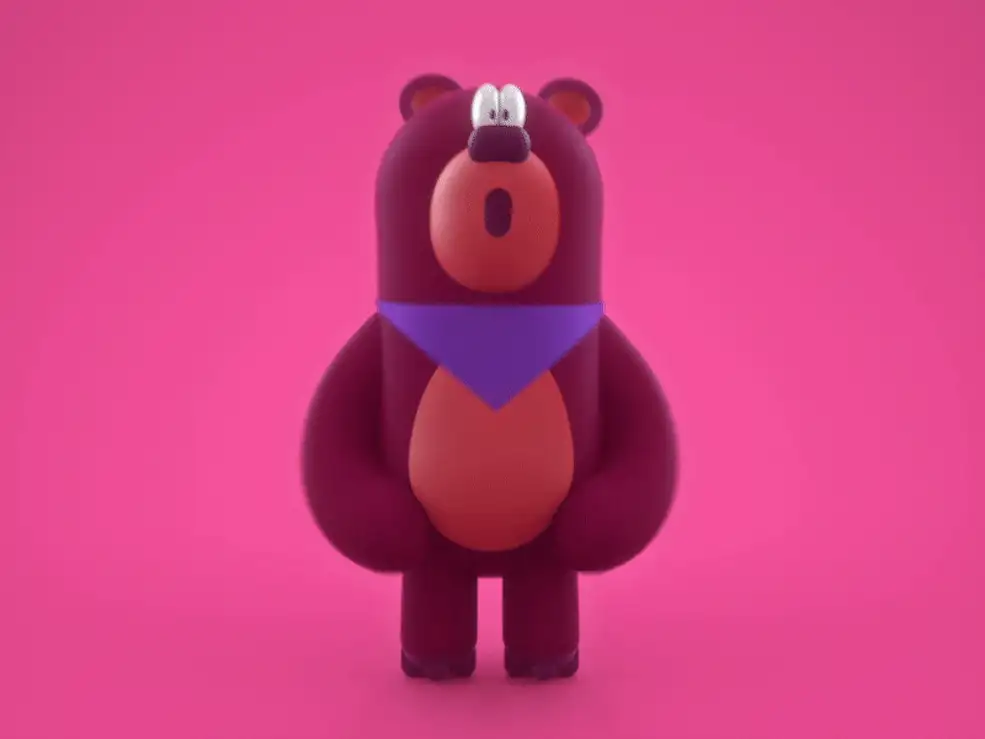 C4D Octane摇头晃脑的卡通小熊动画工程 WOW BEAR - C4D之家 - bear_rhuanlima.jpg