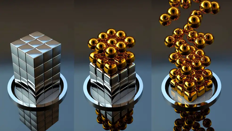 C4D魔方变圆球变换动画工程 Motion Graphics MoGraph Animation