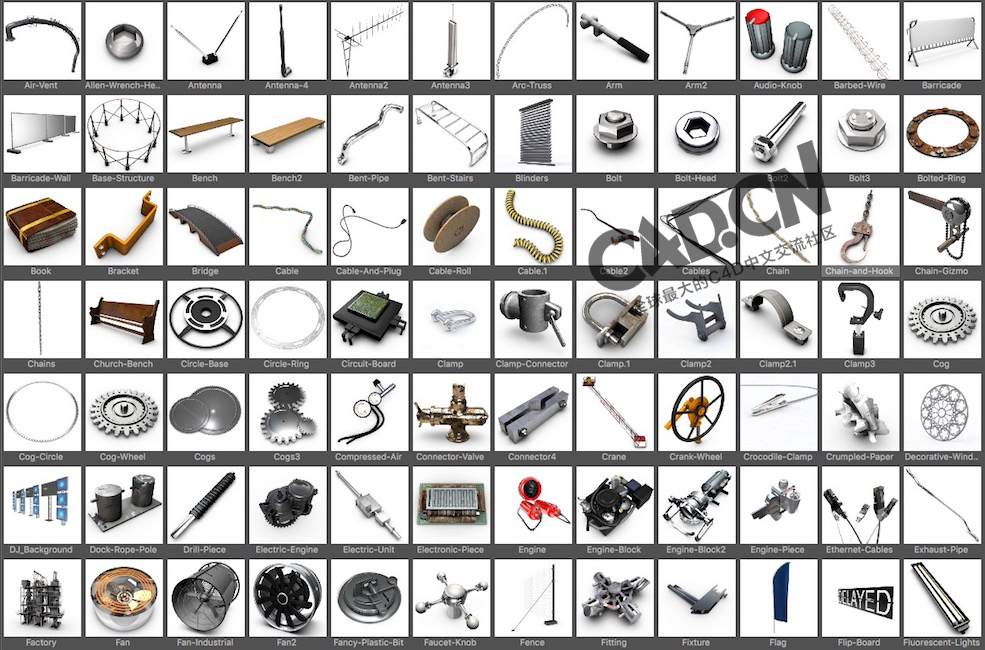 249科幻机械工具包模型合集 Designers Pack