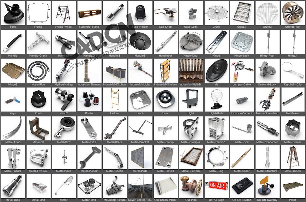 249科幻机械工具包模型合集 Designers Pack - C4D之家 - 屏幕快照-2019-06-03-22.41.57.jpg
