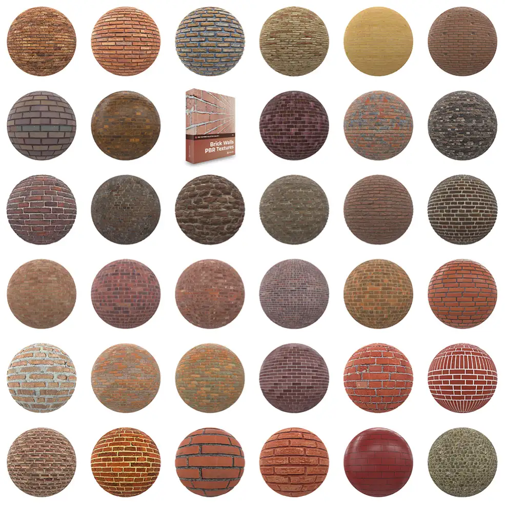 100幅高精度砖墙贴图合集(.PNG/4K) brick wall - C4D之家 - 2.jpg