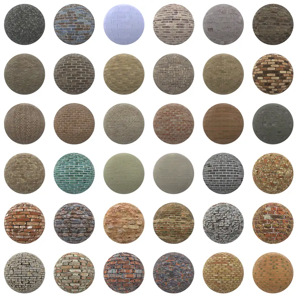 100幅高精度砖墙贴图合集(.PNG/4K) brick wall - C4D之家 - 3.jpg