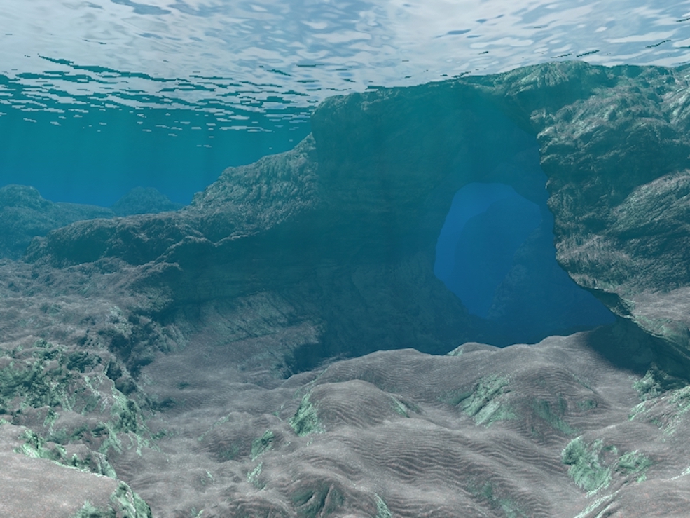 C4D海洋水面预设 Infinite Fathoms v1.1 - C4D之家 - Landscape Cave.jpg