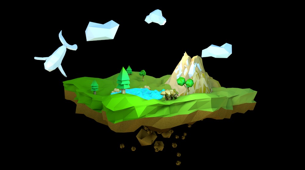 低面小岛C4D模型 LOWPOLY - C4D之家 - 屏幕快照 2019-06-07 22.55.52.jpg