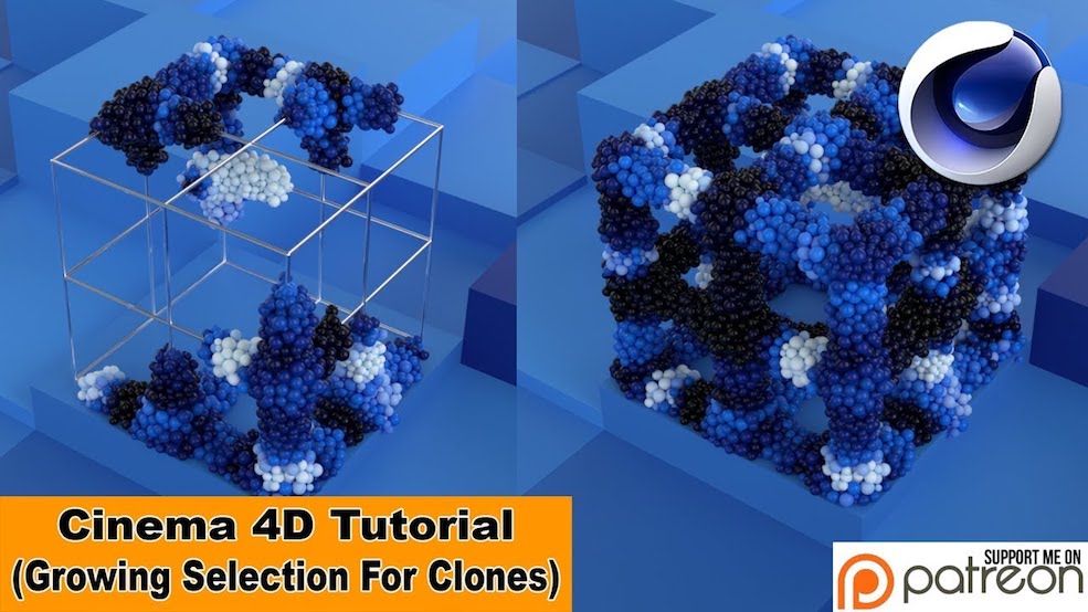 C4D克隆增长动画教程 Growing Selection For Clones (Cinema 4D Tutorial)