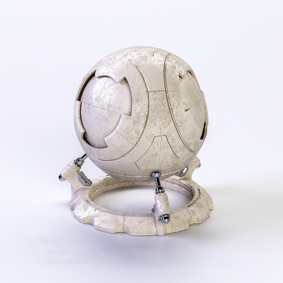 大理石地砖C4D VRAY材质