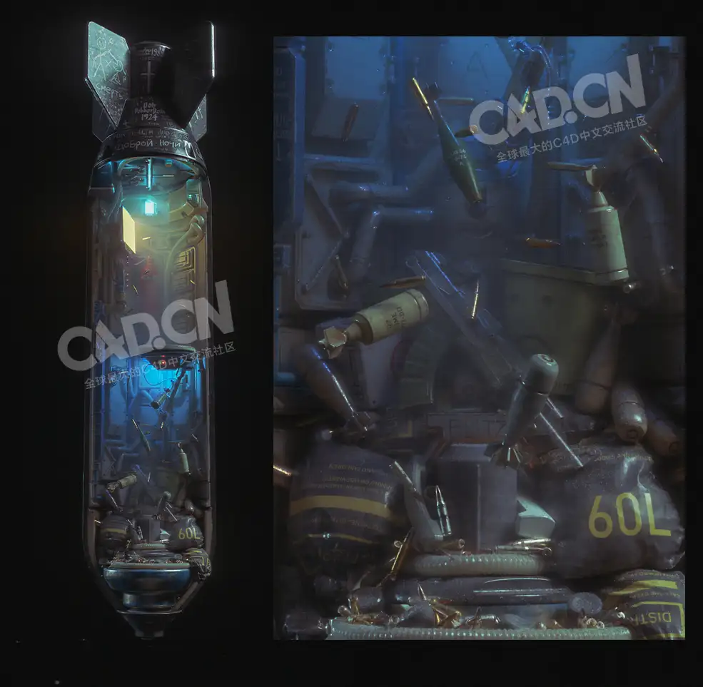 C4D Octane科幻导弹解剖场景工程 Blitz 3D Scene - C4D之家 - 3.jpg