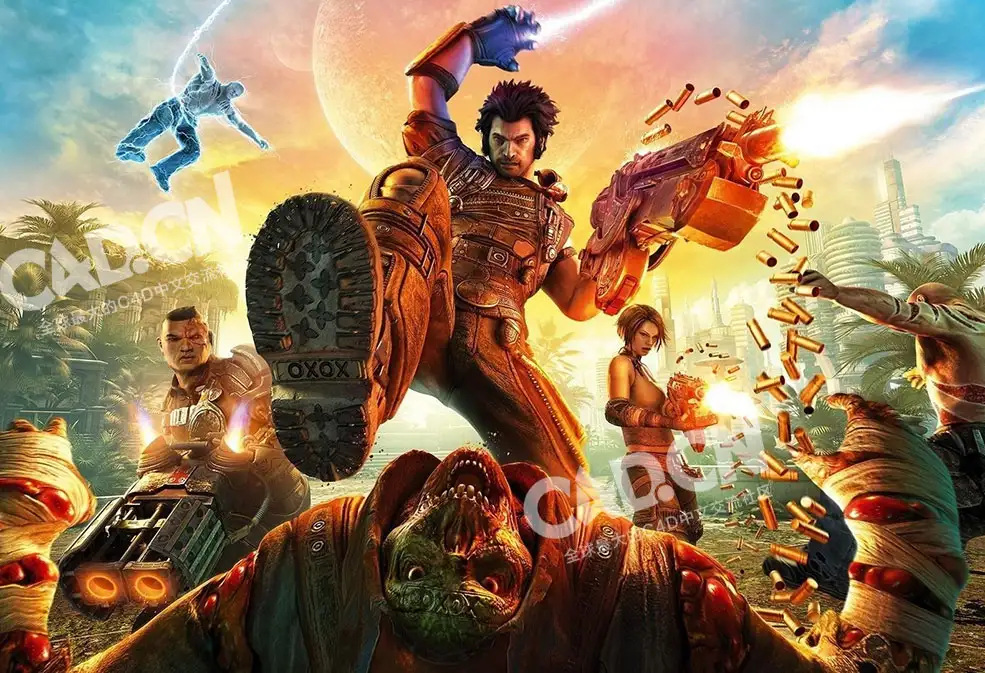 7套C4D射击游戏《子弹风暴(Bulletstorm)》模型合集 - C4D之家 - original.jpg