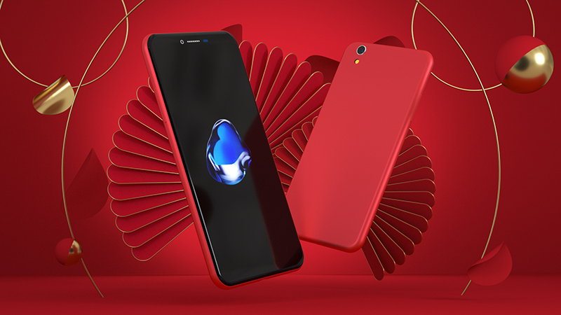 C4D OC手机渲染教程