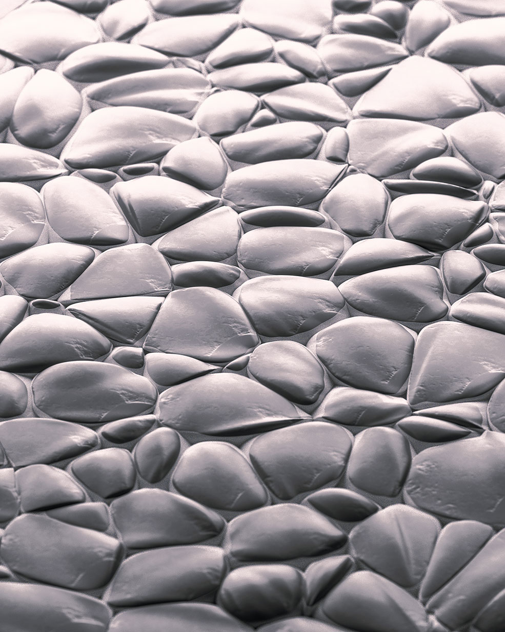 C4D Redshift不规则石头地面创意工程 Smooth