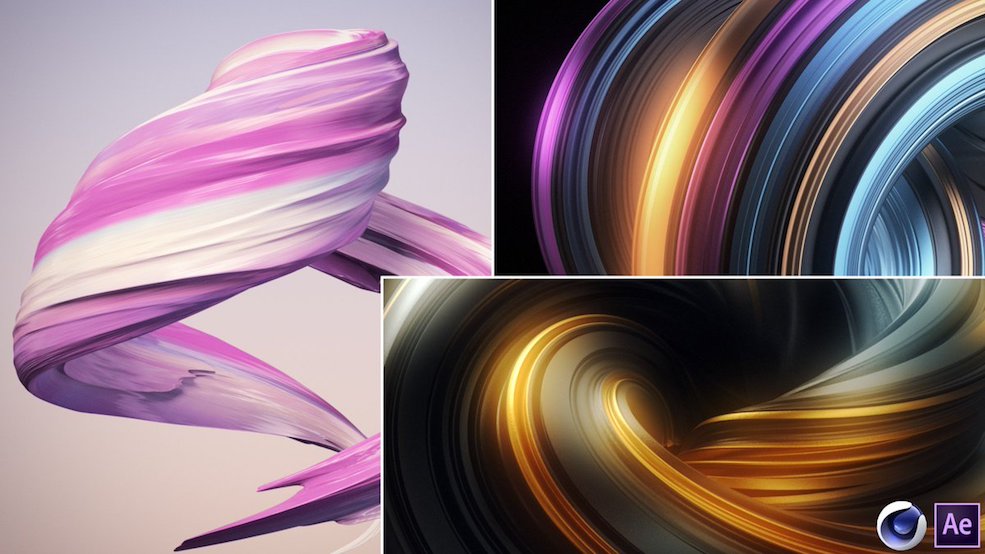 C4D+AE制作抽象艺术教程 Learn Cinema 4D – Create Abstract 3D Design Elements