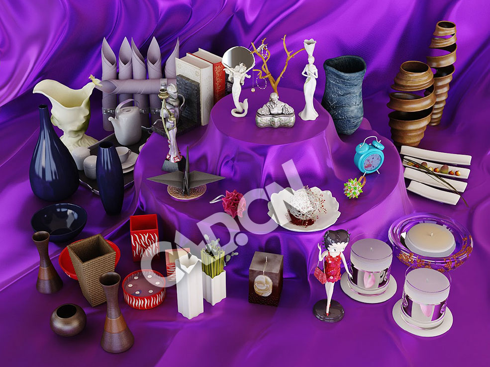 65个高精度室内装饰品 艺术品3D模型合集 - C4D之家 - 111室内艺术装饰品-1.jpg