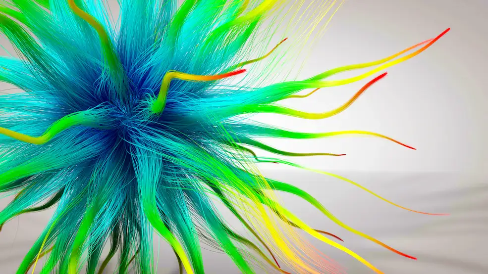 C4D彩色毛发动画工程 Smooth-Hair-Animation-2