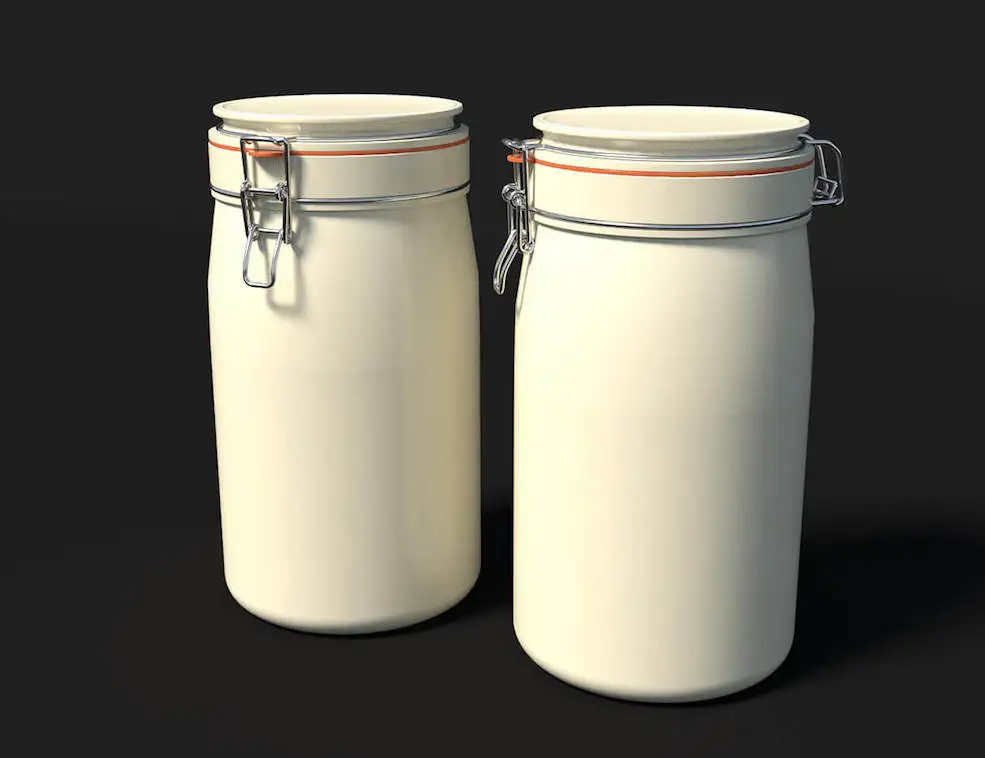 厨房陶瓷罐C4D模型 Ceramic Kitchen Jar
