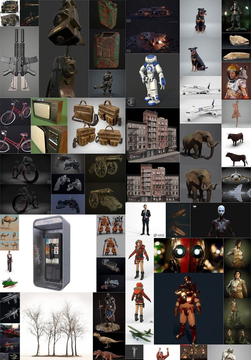 50个PBR游戏模型合集 PBR Game 3D-Models Bundle July 2019 - C4D之家 - 1562314989_1.jpg