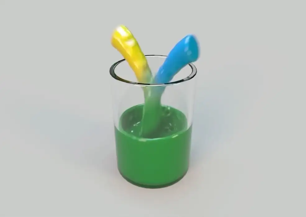 C4D+RF流体插件制作倒水动画教程Realflow For C4D- Blending Fluids With Vertex Maps