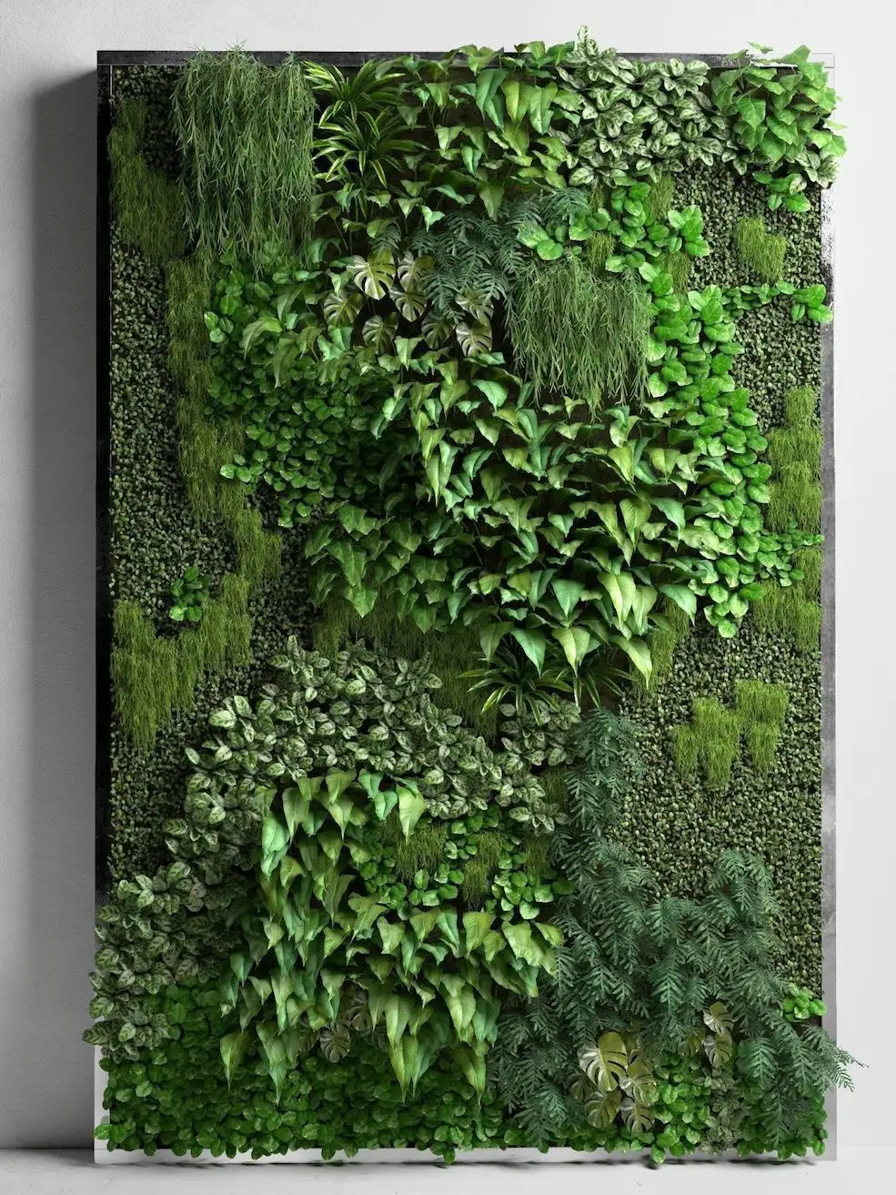 花园植被墙C4D模型 CGTrader – Vertical Garden 2 3D model