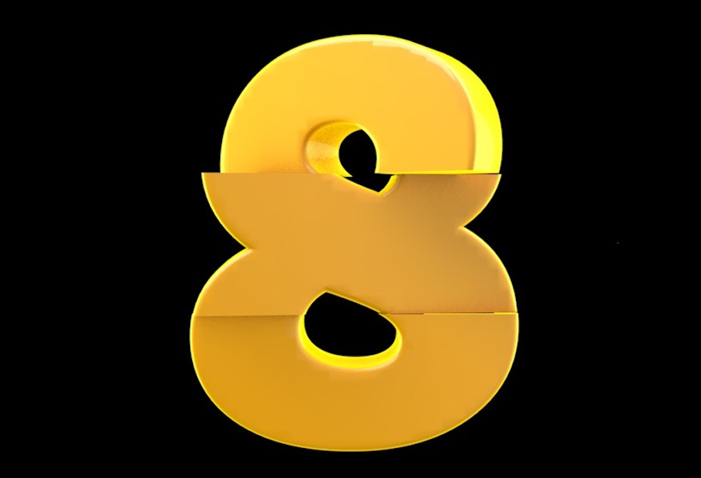 颤抖的倒J时变换文字动画C4D工程