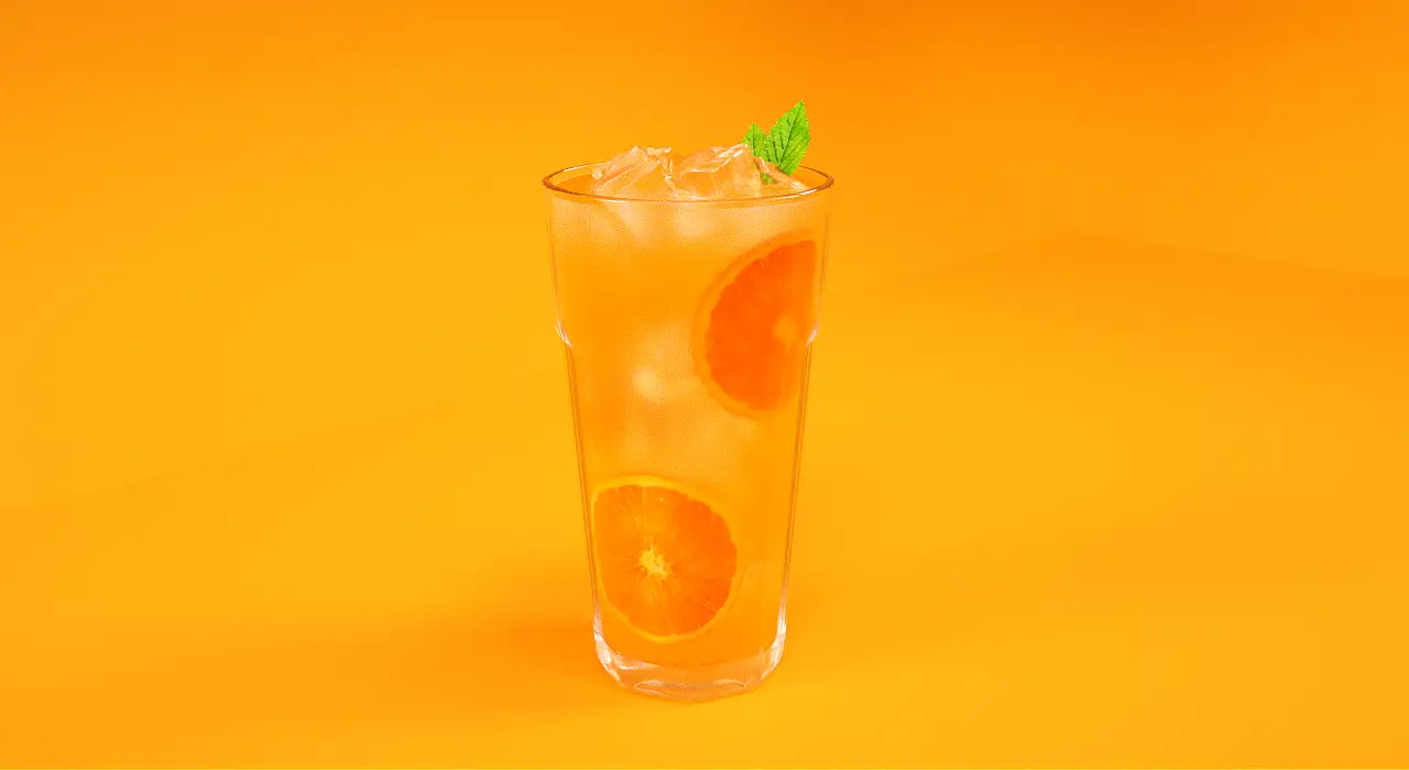 奶茶店饮品渲染 - C4D之家 - 橙汁渲染