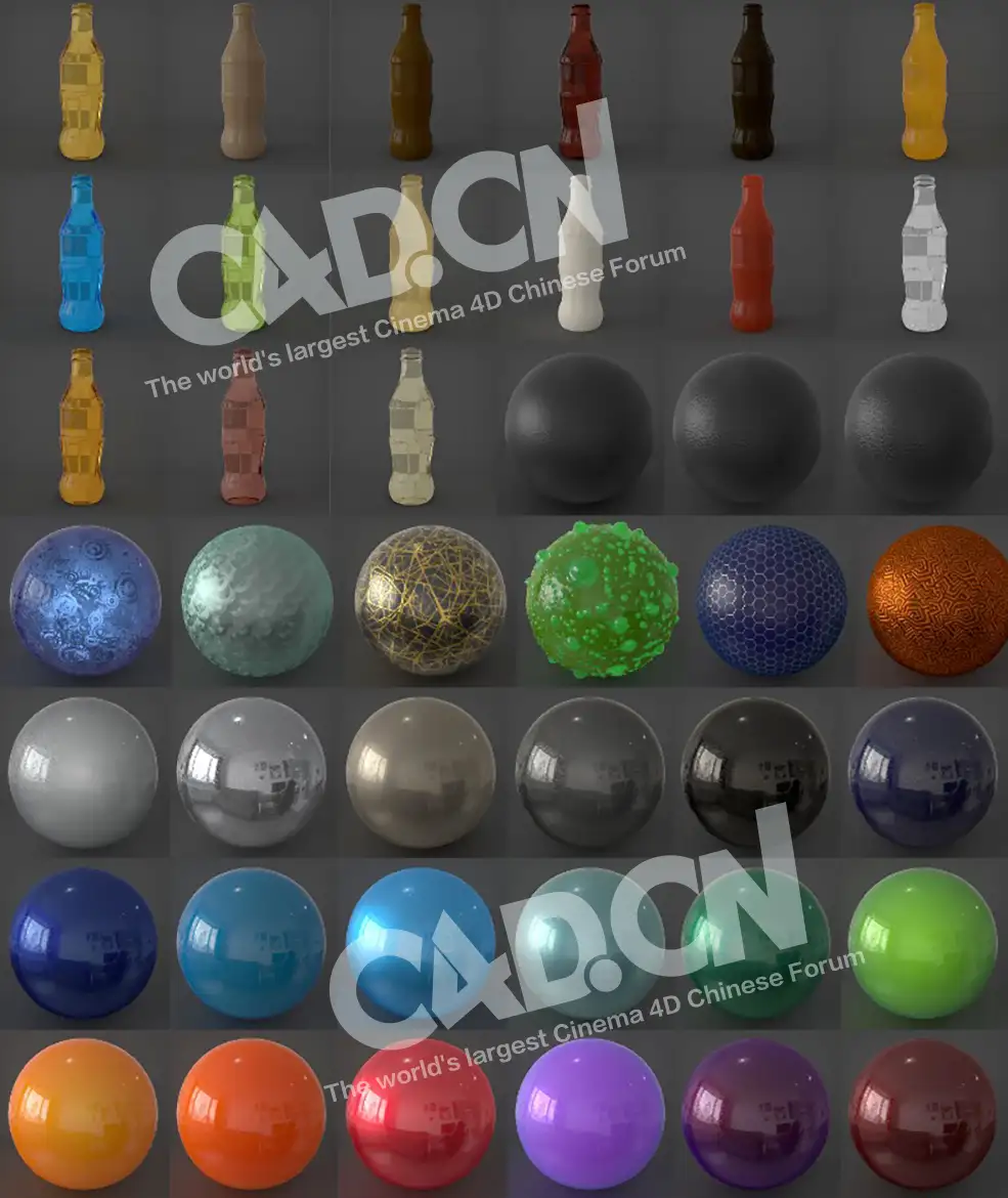 180个C4D Redshift渲染器车漆布料玻璃金属塑料液体石头木纹材质 - C4D之家 - cinema4d_-2019-07-14-15.37.43.jpg