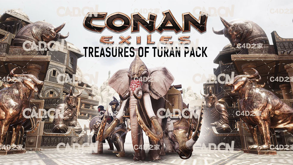 263套C4D求生游戏《野蛮人柯南(Conan Exiles BE)》模型合集