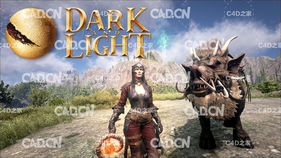 17套C4D幻影梦魇游戏《黑暗与光明(Dark and Light)》模型合集2