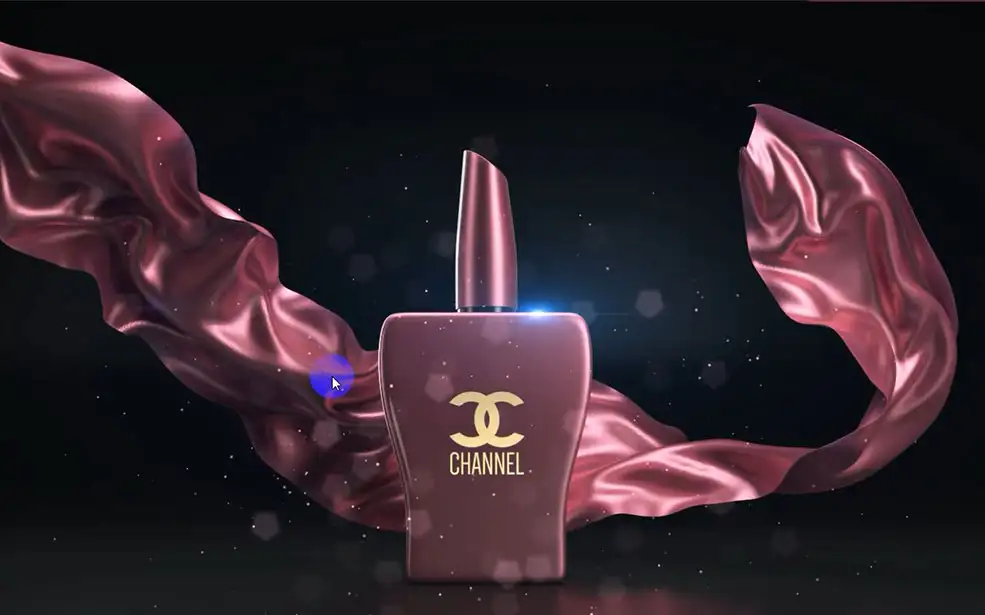C4D香水商业广告包装中文案例教程