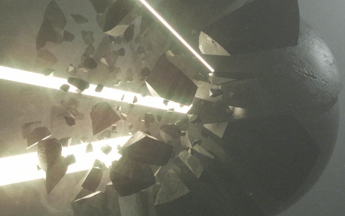 C4D引爆破碎特效中文案例教程