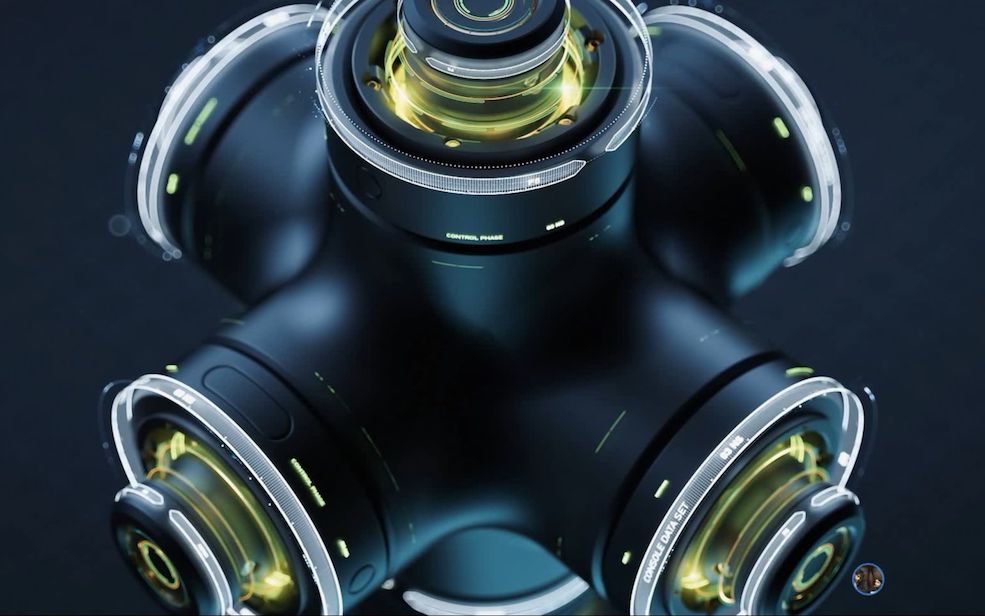 C4D科技风海报渲染 产品表现中文案例