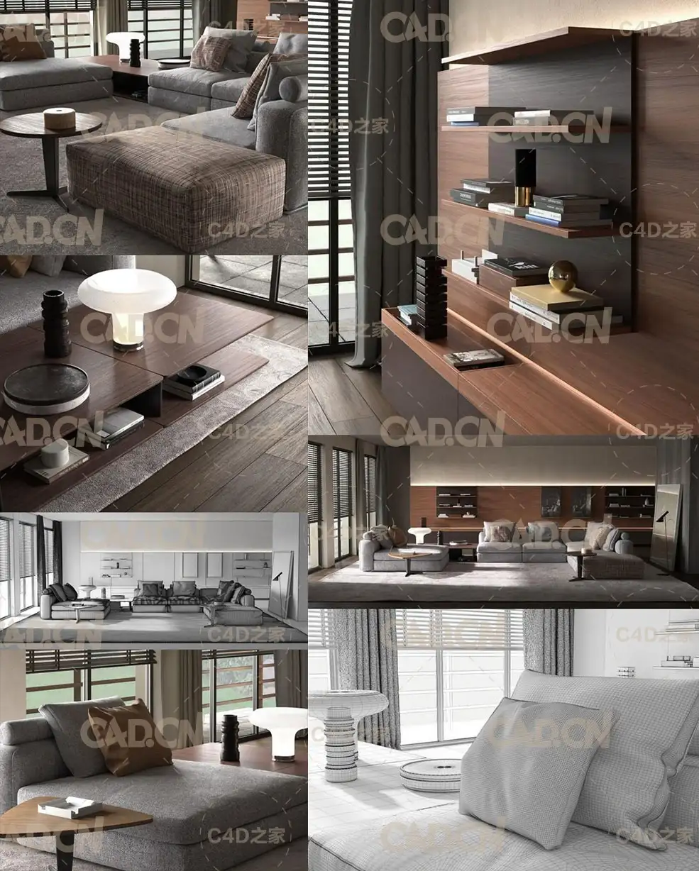 C4D室内渲染模型：客厅模型 CGTrader – BeInspiration 115 3D model - C4D之家 - Cgtrader-BeInspiration-115-3D-model.jpg