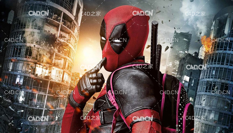 49套C4D动作冒险游戏《死侍》（Deadpool）角色动画模型合集2