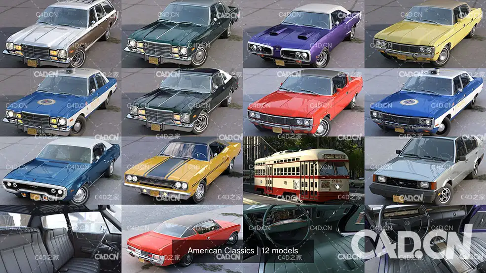 20辆美国老爷车3D模型 CGTrader – American Classics 3D Model Collection - C4D之家 - american-classics-3d-model-max--obj-mtl-3ds-fbx-c4d-stl.jpg