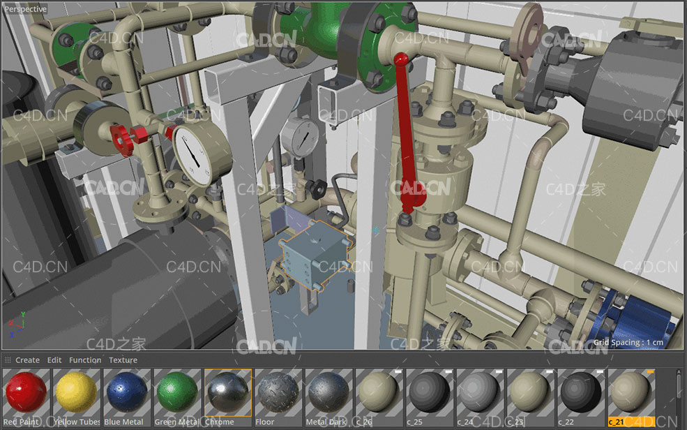 C4D快速查找材质球脚本 Material Bucket R19 - C4D之家 - camera.jpg