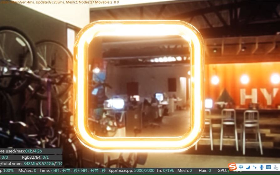 C4D制作平面霓虹灯海报中文案例教程